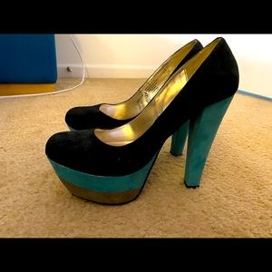 High heel shoes